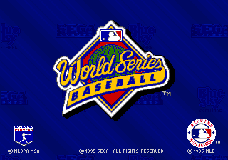World Series Baseball Starring Deion Sanders — Title screen