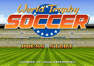 World Trophy Soccer — Title screen