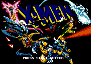 X-Men — Title screen
