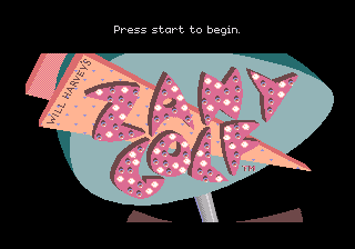 Zany Golf — Title screen