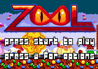 Zool : Ninja of the “Nth” Dimension — Title screen