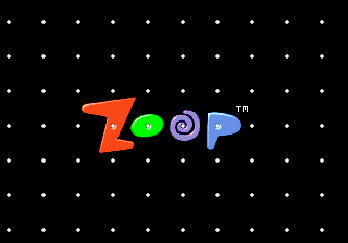 Zoop — Title screen