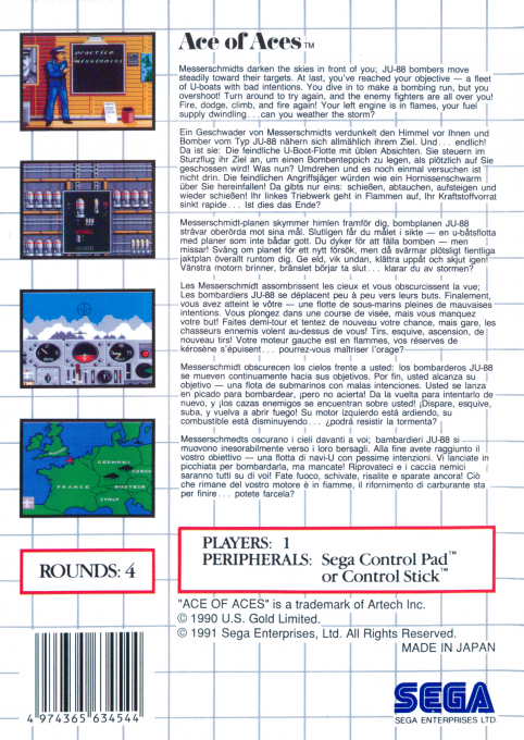 Ace of Aces — Box back