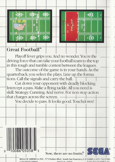 Great Football — Box back