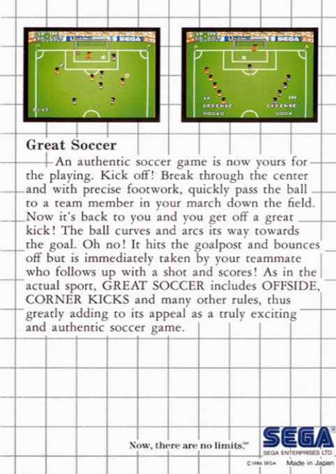 Great Soccer — Box back