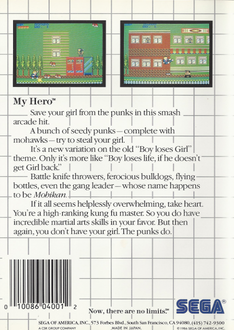 My Hero — Box back
