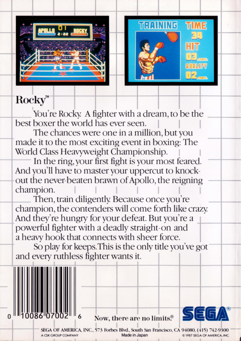 Rocky — Box back