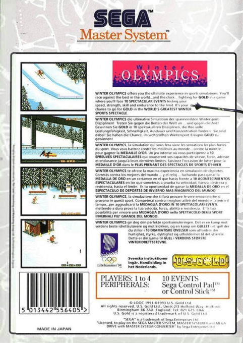 Winter Olympics : Lillehammer '94 — Box back