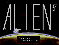 Alien 3 — Title screen