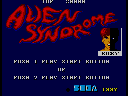 Alien Syndrome — Title screen