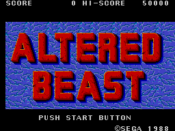 Altered Beast — Title screen