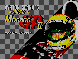 Ayrton Senna's Super Monaco GP II — Title screen