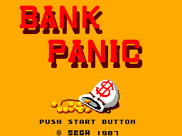 Bank Panic — Title screen