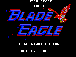Blade Eagle 3-D — Title screen