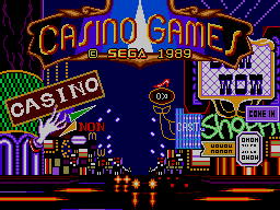 Casino Games — Title screen