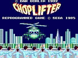 Choplifter — Title screen
