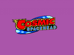 Cosmic Spacehead — Title screen
