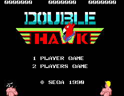 Double Hawk — Title screen