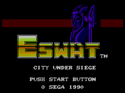 E-SWAT — Title screen