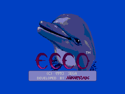 Ecco the Dolphin — Title screen