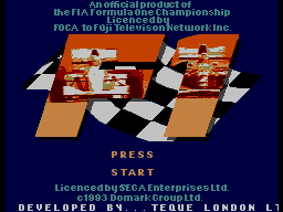 F1 — Title screen