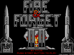 Fire & Forget II — Title screen
