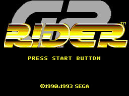 GP Rider — Title screen