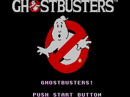 Ghostbusters — Title screen
