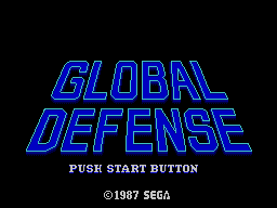 Global Defense — Title screen