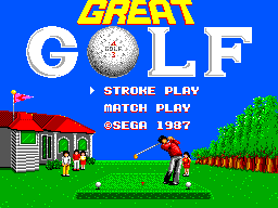 Great Golf — Title screen