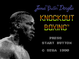 James 'Buster' Douglas Knockout Boxing — Title screen