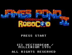 James Pond 2 : Codename RoboCod — Title screen