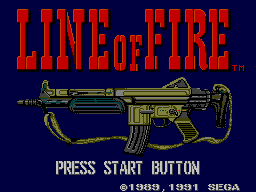 Line of Fire — Title screen