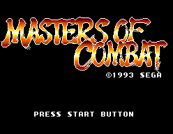Masters of Combat — Title screen