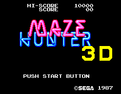 Maze Hunter 3-D — Title screen