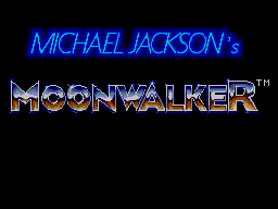 Michael Jackson's Moonwalker — Title screen