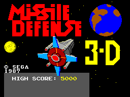 Missile Defense 3-D — Title screen