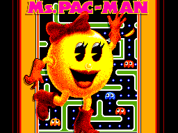 Ms. Pac-Man — Title screen
