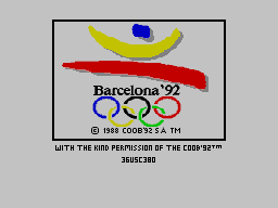 Olympic Gold — Title screen