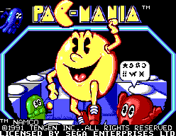 Pac-Mania — Title screen