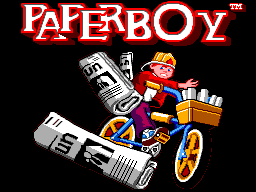 Paperboy — Title screen