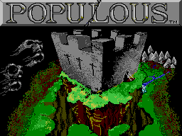 Populous — Title screen