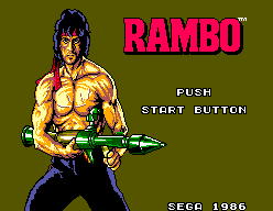 Rambo : First Blood Part II — Title screen
