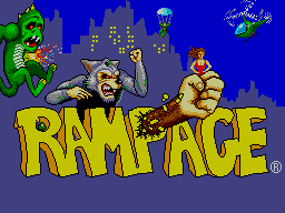 Rampage — Title screen