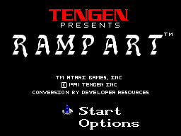 Rampart — Title screen