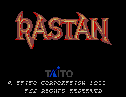 Rastan — Title screen