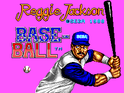 Reggie Jackson Baseball — Title screen