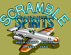 Scramble Spirits — Title screen
