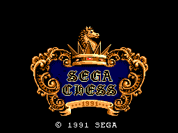 Sega Chess — Title screen