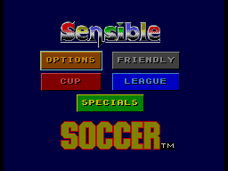 Sensible Soccer : European Champions — Title screen